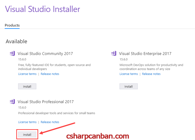 Download and Install Visual Studio