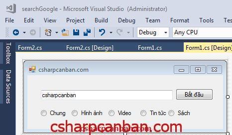 [C#] Hướng dẫn sử dụng Web Browser