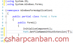 [C#] Hướng dẫn sử dụng lớp Path