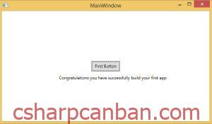[WPF] Hướng dẫn tạo một ứng dụng mới