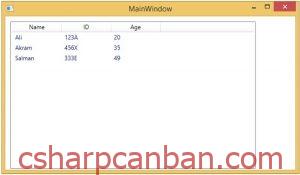 [WPF] Hướng dẫn sử dụng Gridview trong WPF