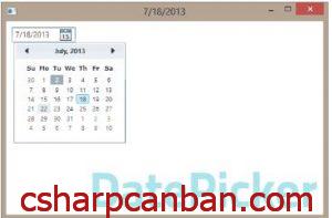 [WPF] Hướng dẫn sử dụng DatePicker trong WPF