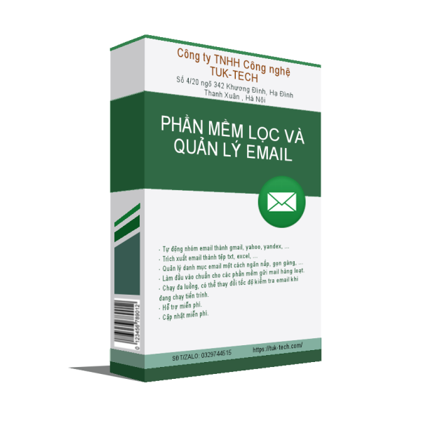 Phần mềm lọc và quản lý email - TUK Email Filter